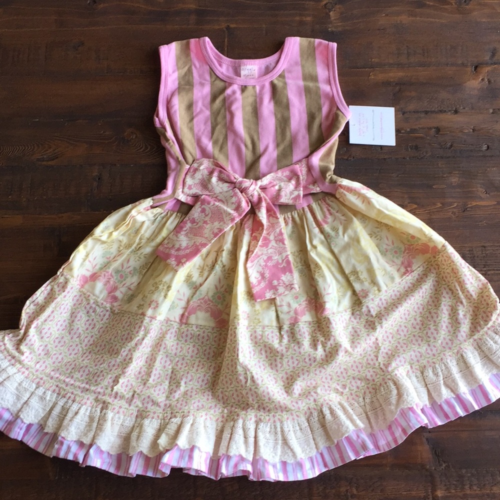 Giggle Moon Rachel Girls Sz 5 Dress Easter Party